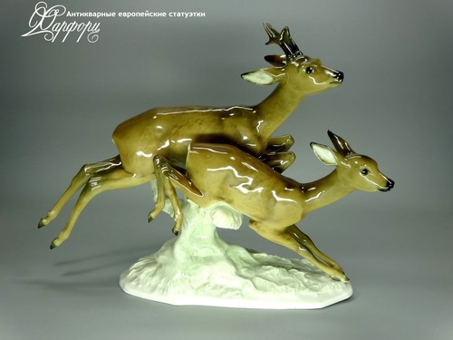 Купить фарфоровые статуэтки Hutschenreuther, Бегущие косули, Германия